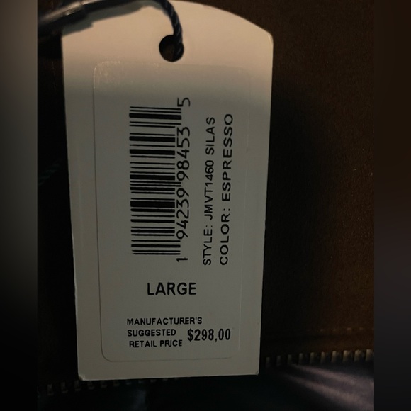 NWT Large Johnnie-o Brown Suede Reversible Puffer Vest - Picture 2 of 7